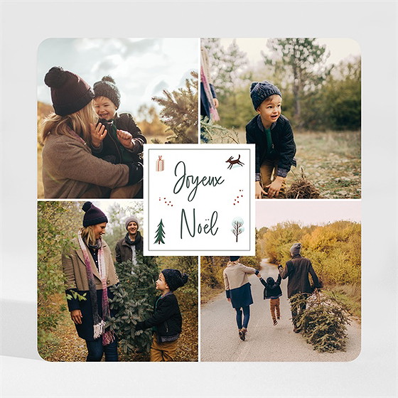 Carte de voeux chaleur d’hiver magnet