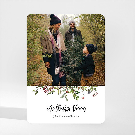 Carte de voeux merveilleuse année magnet