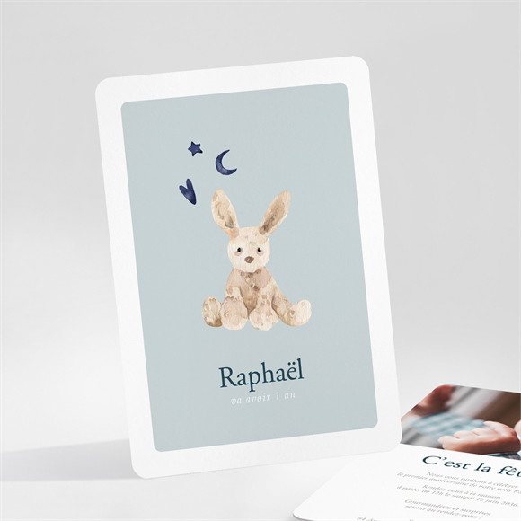 Invitation anniversaire Lapin réf.N25177
