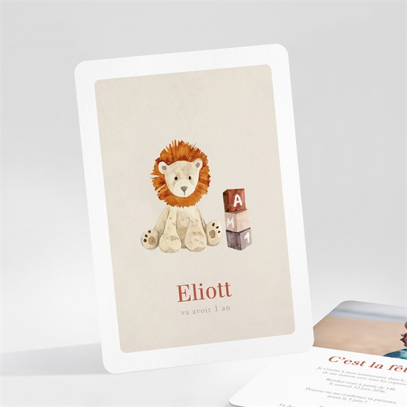 Invitation anniversaire 1 an réf.N25178