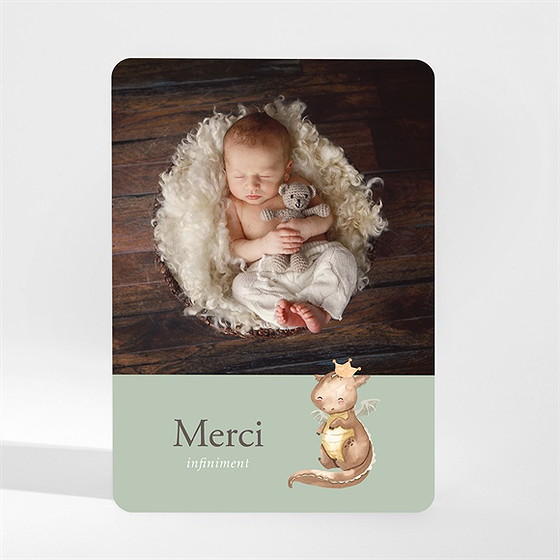 Remerciement naissance dragon