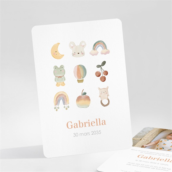 Faire-part naissance Mes Petits Dessins portrait réf.N25193