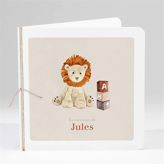 Faire-part naissance mon petit lion