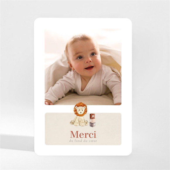 Remerciement naissance Mon petit Lion réf.N210206