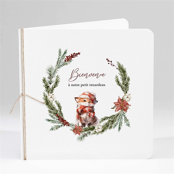 Faire-part naissance hiver