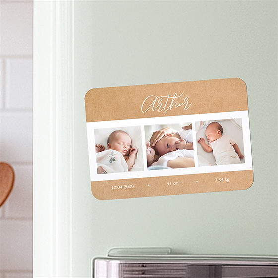 Faire-part naissance symétrie