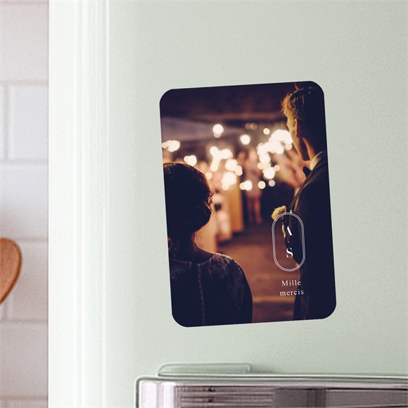 Remerciement mariage Notre Absolu magnet réf.N210220