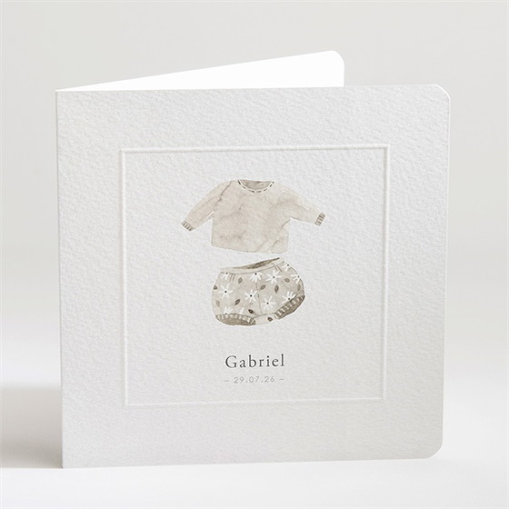 Faire-part naissance bébé garçon