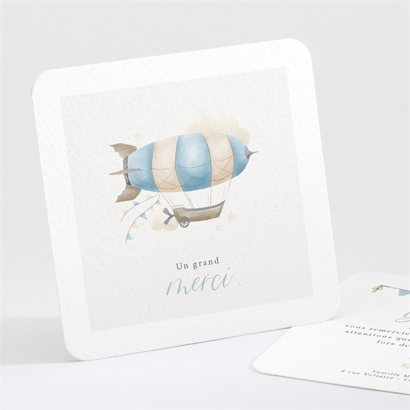 Remerciement naissance Montgolfière réf.N301607
