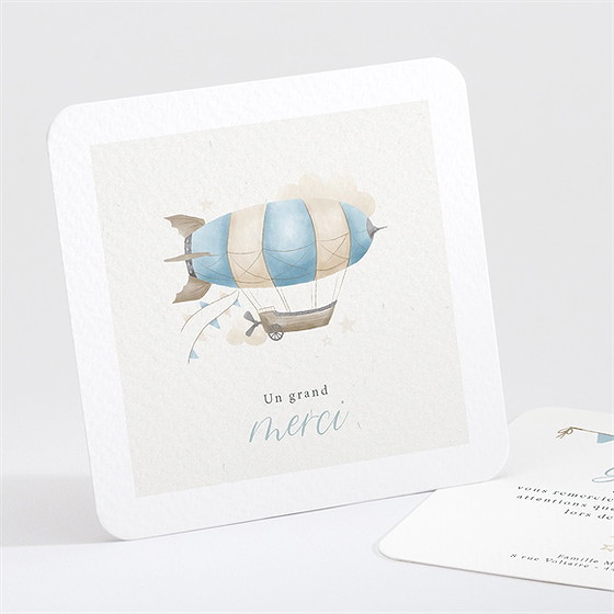 Remerciement naissance montgolfière