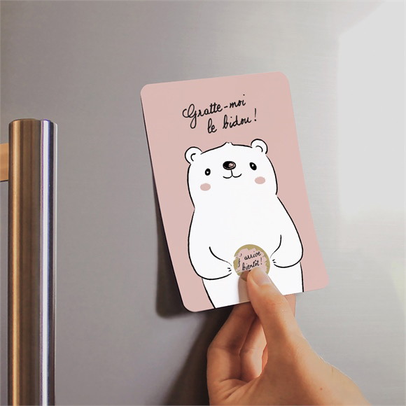 Carte annonce grossesse Humour magnet réf.N210247