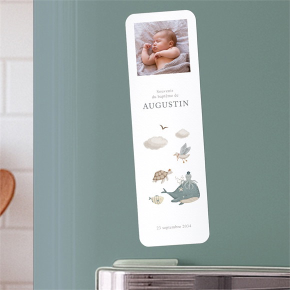 Signet baptême Farandole marine magnet réf.N200583