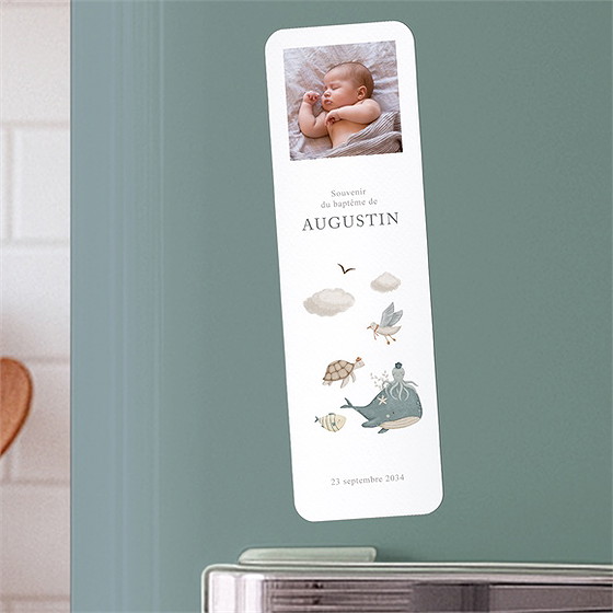 Signet baptême farandole marine magnet