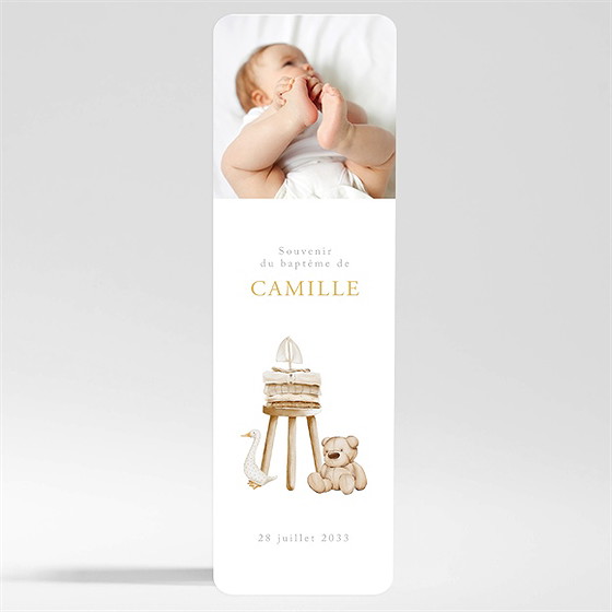 Signet baptême ours marin magnet