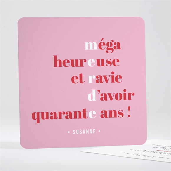 Invitation anniversaire 40 ans humour réf.N351616