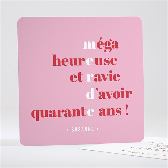 Invitation anniversaire 40 ans humour