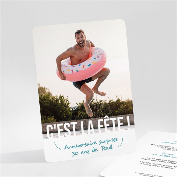 Invitation anniversaire 30 ans surprise réf.N251157