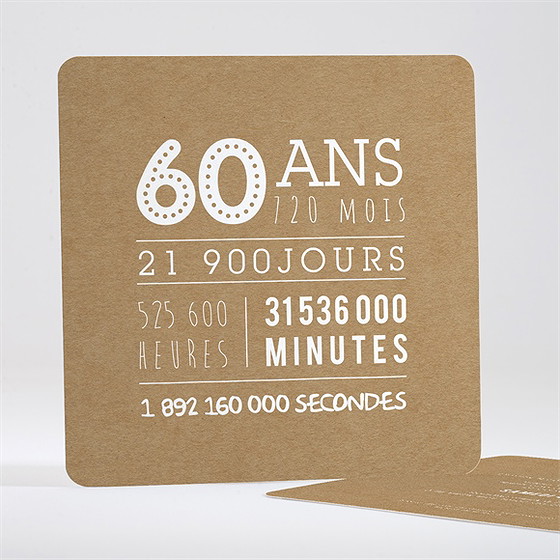 Invitation anniversaire 60 ans