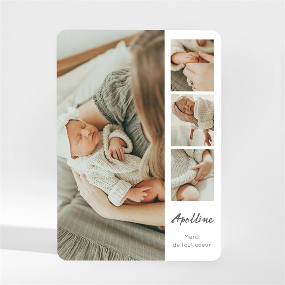 Remerciement naissance Mon joli prénom réf.N210259