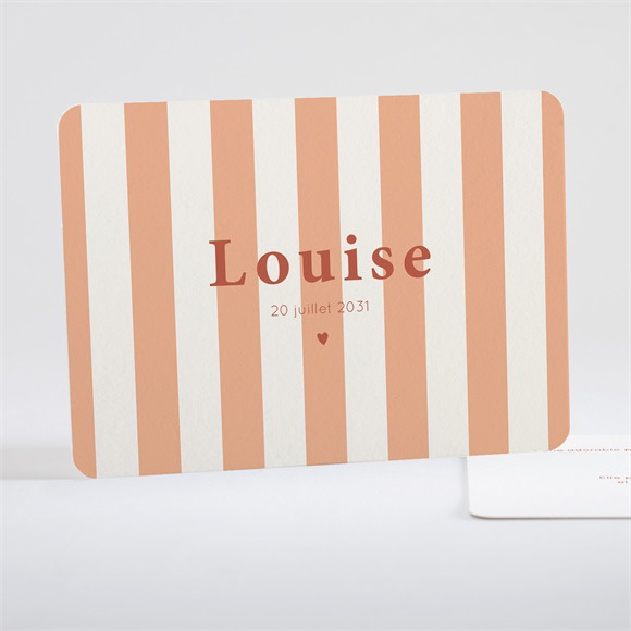 Faire-part naissance Rayures estivales réf.N15168