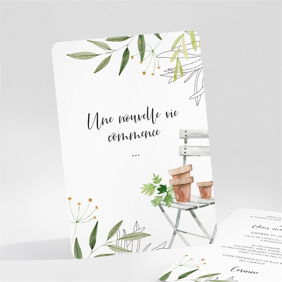 Carte invitation départ à la retraite Nouvelle vie réf.N251165