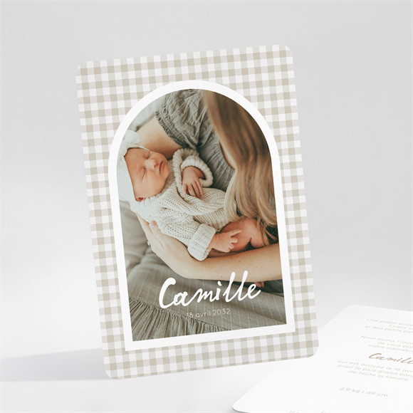 Faire-part naissance Vichy portrait réf.N251166