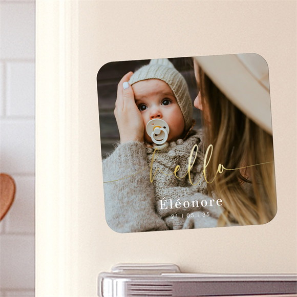 Faire-part naissance Photo hello réf.D35001