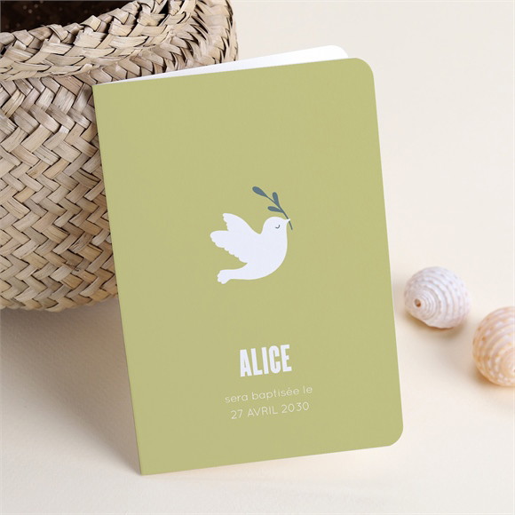 Faire-part de baptême Colombe d'espérance réf.N401930