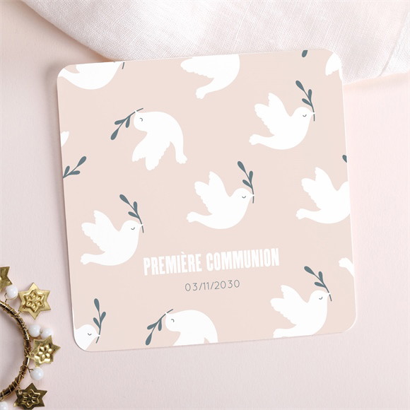 Faire-part communion Vol de colombes réf.N351653