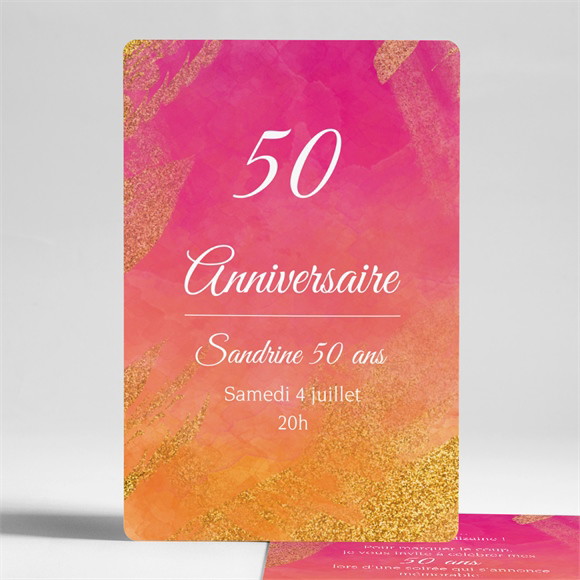 Invitation anniversaire En l'honneur de mes 50 ans réf.N241339