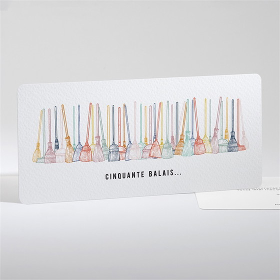 Invitation anniversaire 50 balais