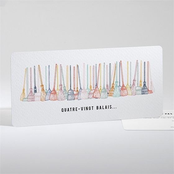 Invitation anniversaire 80 balais