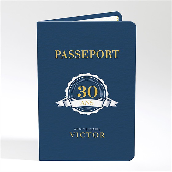 Invitation anniversaire passeport 30 ans