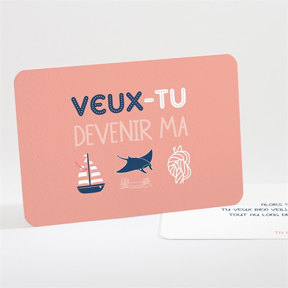 Carte demande parrain marraine Rébus marraine réf.N111390