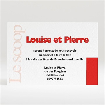 Carton d'invitation mariage imitation magazine humour