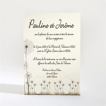 Faire-part mariage sur la balançoire - Dos du faire-part