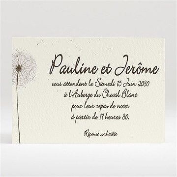 Carton d'invitation mariage sur la balançoire