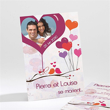 Faire-part mariage carte originale