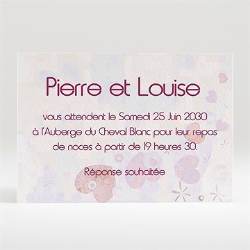 Carton d'invitation mariage carte originale