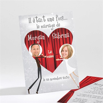 Faire-part mariage carte invitation originale