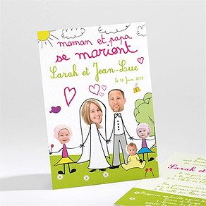 Faire-part mariage ils se marient