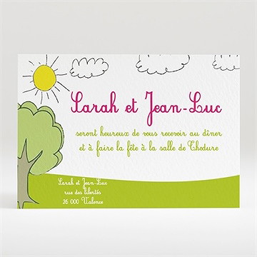 Carton d'invitation mariage ils se marient