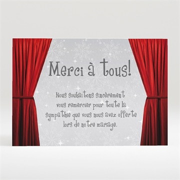 Remerciement mariage carte invitation originale