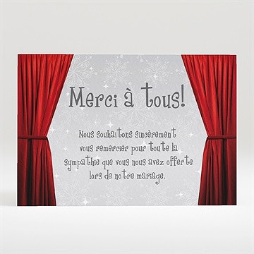 Remerciement mariage carte invitation originale