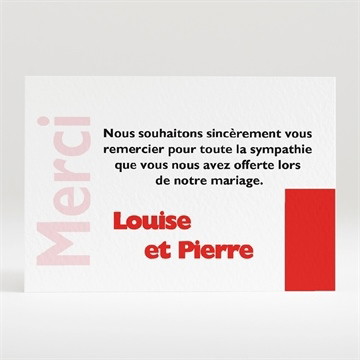 Remerciement mariage imitation magazine humour