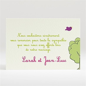 Remerciement mariage ils se marient