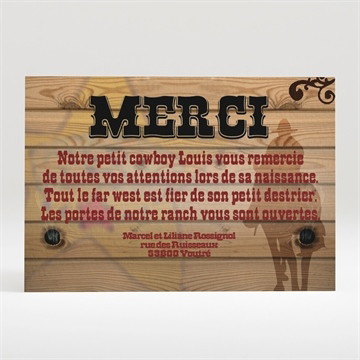 Remerciement naissance wanted !