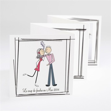 Faire-part mariage notre coup de foudre