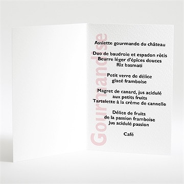 Menu mariage imitation magazine humour - Intérieur du menu