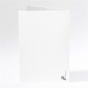 Menu mariage carte invitation originale - Dos du menu